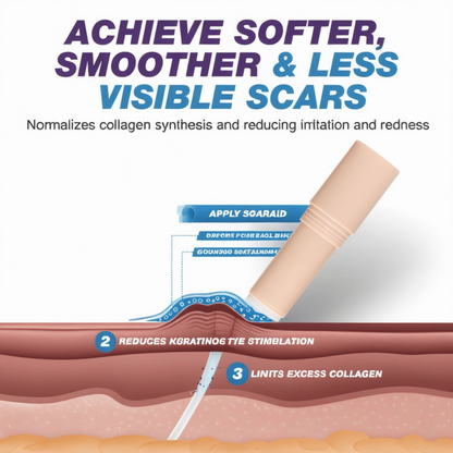 SCAR SOLUTIONS - Silicone Scar Stick - For Face and Body