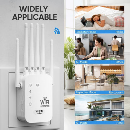 WiFi Extender 2026 6-Antenna Strong Signal