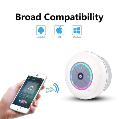 Mini enceinte Bluetooth étanche avec lumière LED🔊