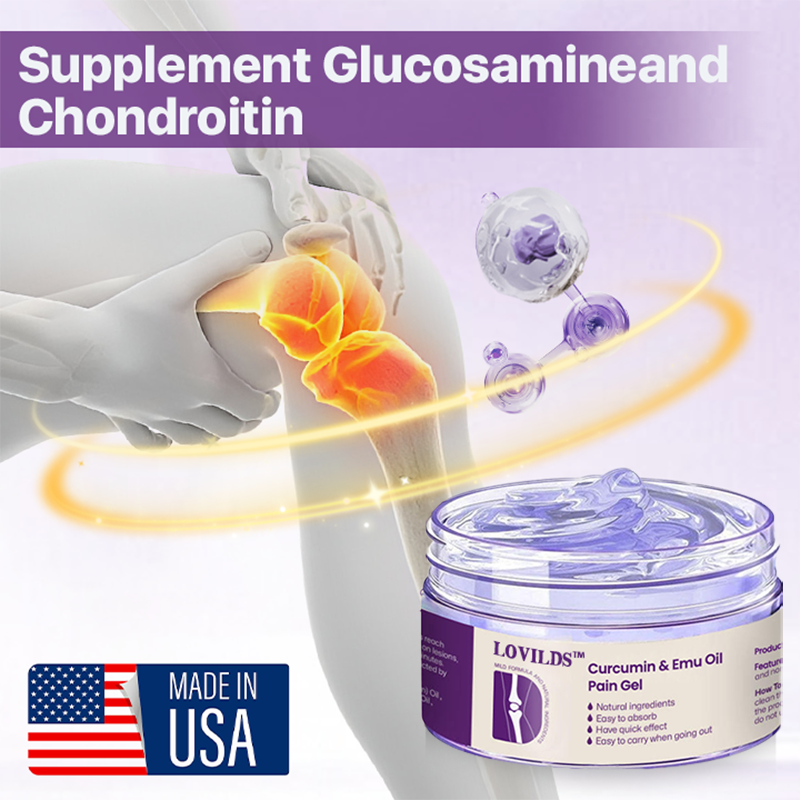 Curcumin & Emu Oil Pain Gel – 🏥Backed by US Osteopathic Experts