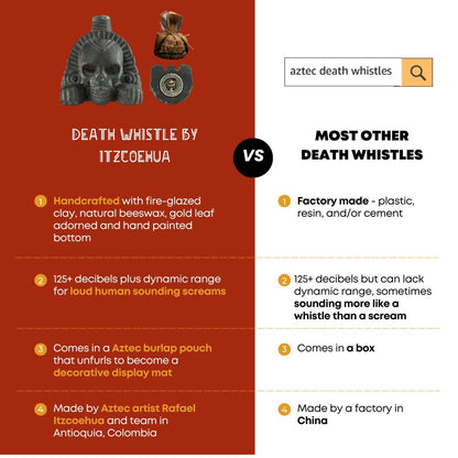 Real Screaming Aztec Death Whistle