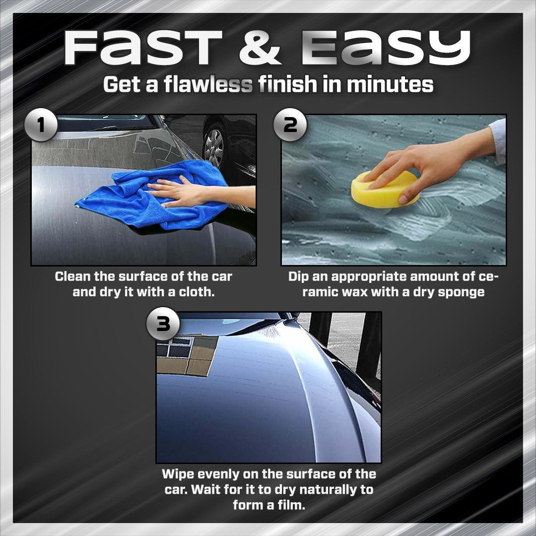 🔥🚗Titanium Ceramic Wax Cream - Mirror Shine & Protection in 15 Minutes