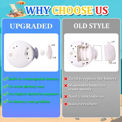 Rechargeable Whale Light-Up Bath Toy