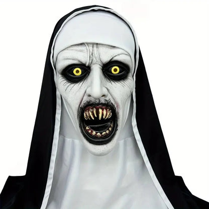 ✨Horror Latex Nun Mask😈