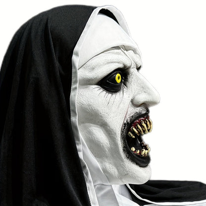 ✨Horror Latex Nun Mask😈