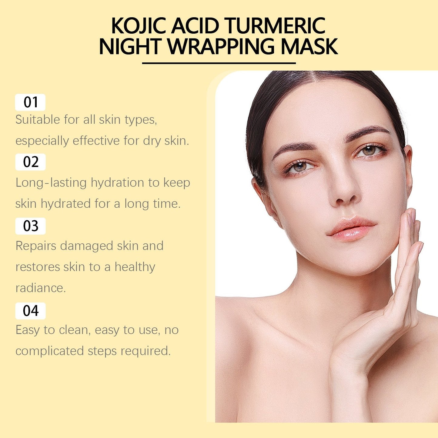 Kojic Acid Turmeric Night Wrapping Mask