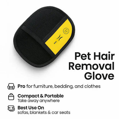 Tierhaarentferner. Elektrostatische Handschuhe