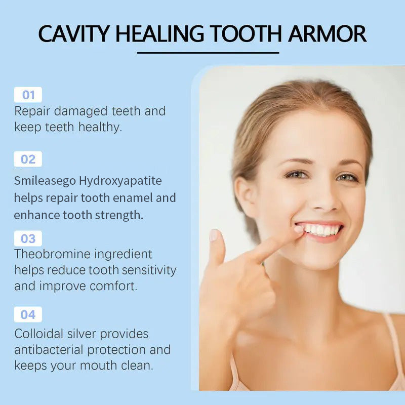 Fluoride-Free Hydroxyapatite Tooth Armor Drops & Enamel Repair, Whitening & Fresh Breath