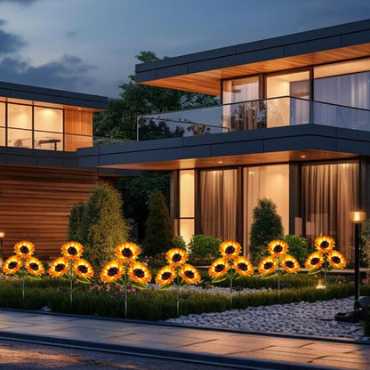 Solar LED Sunflower Garden Lights-29.6inch/74cm