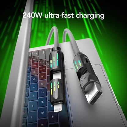 Mfish 240W 4-in-1 USB C Cable