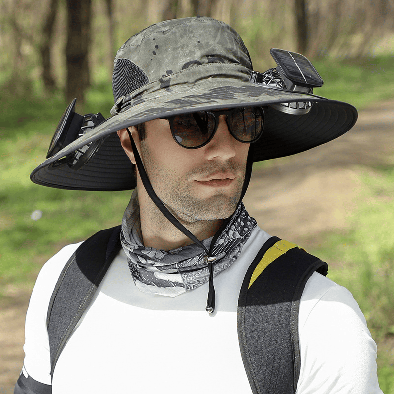 2026 New Ultralight Solar Fan Sun Hat – Lighter Than a Baseball!