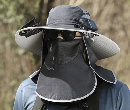 2026 New Ultralight Solar Fan Sun Hat – Lighter Than a Baseball!