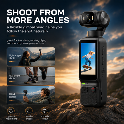 2026 4K Vlog Camera Pocket Stabilized Video Camera