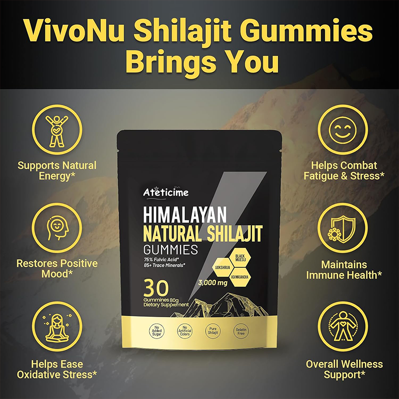 Lazzda Shilajit Gummies（Mixed Packaging Of Old And New）