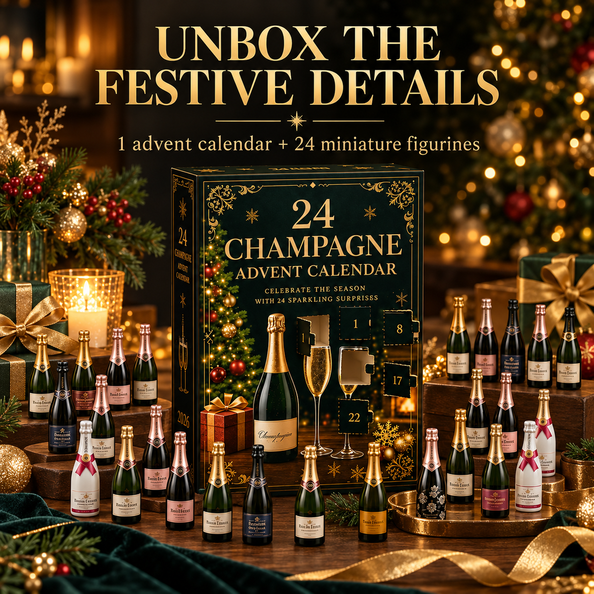 🎅Best Gift For Christmas 🥂 24 Champagne Advent Calendar 2026 🎄