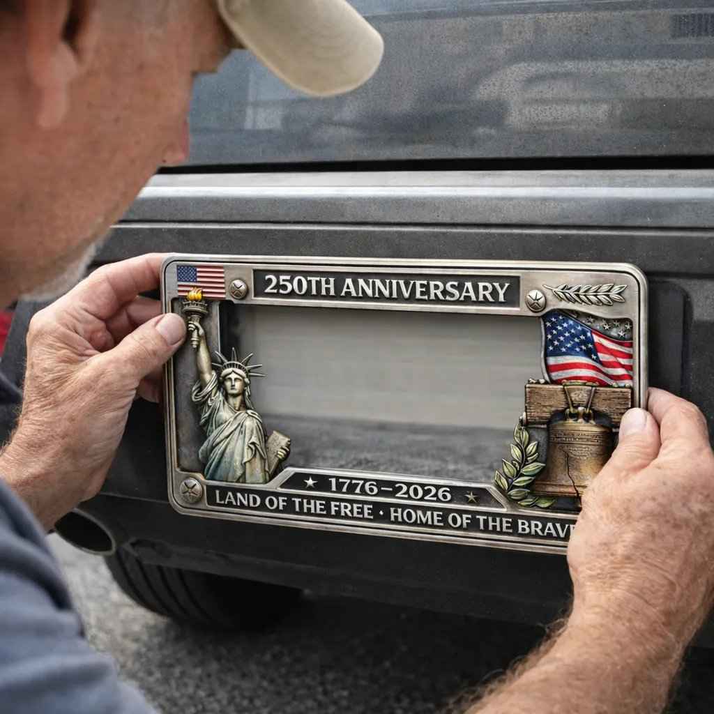 🗽🇺🇸 250th Anniversary Commemorative License Plate Frame🚗