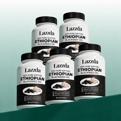 Lazzda Ethiopian Black Seed Oil Softgels - 60 Count