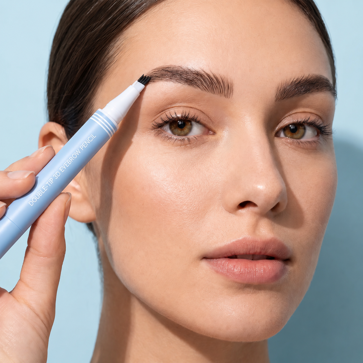 Lazzda Waterproof 2-in-1 Micro-Fork Eyebrow Pen & Tinted Gel