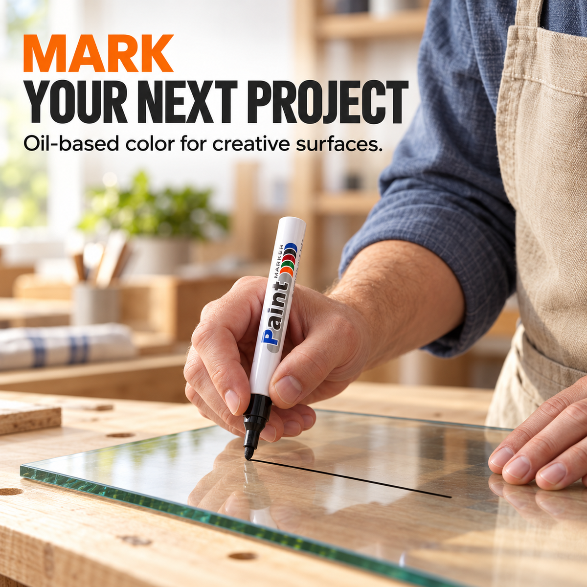 All Surfaces Quick-Drying Oil-Based Paint Marker