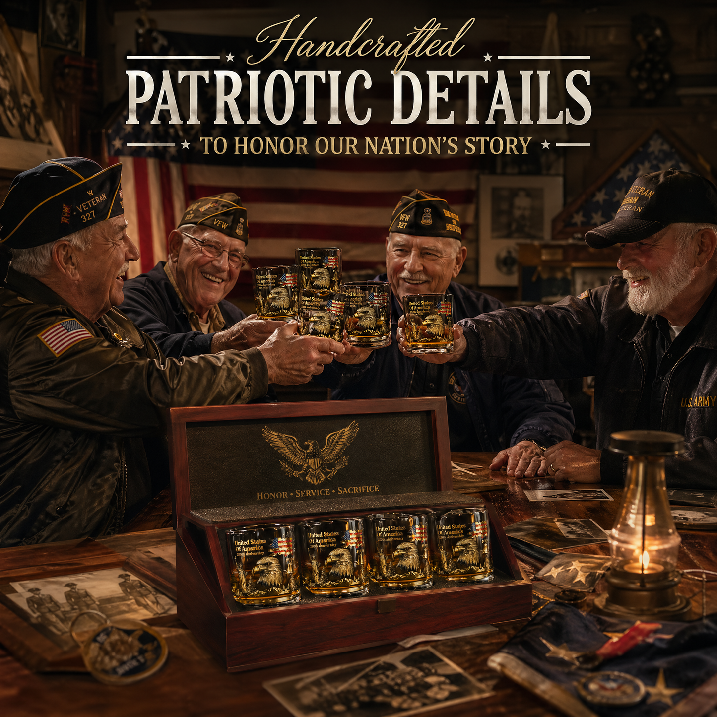 🏆Flash Sale⚡ 66K+ SOLD! 🎁US 250th Anniversary Patriotic Whiskey Glass 1776-2026