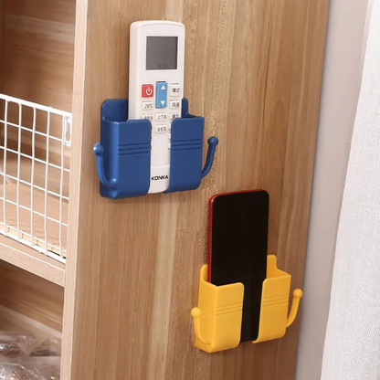 Wall Mount Phone Holder Adhesive Wall Phone Mount Charging Stand and Remote