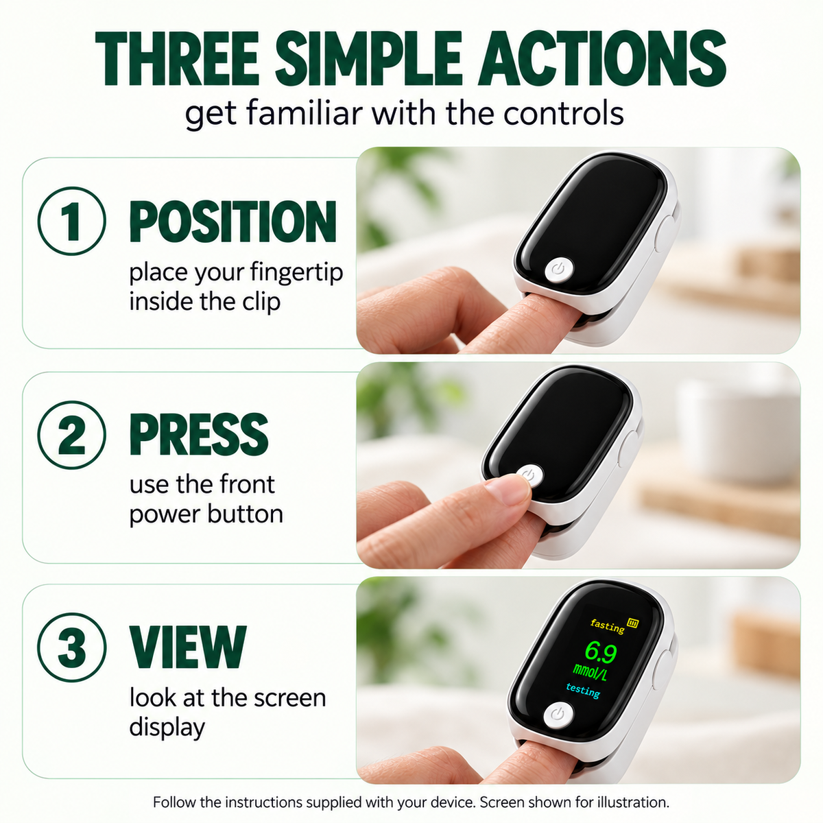 Non-Invasive Fingerstick Blood Glucose Meter—Results in 5 Seconds—The Perfect Gift for Seniors