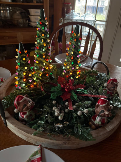 🔥HOT SALE - Retro Hand-Painted Tabletop Christmas Trees🎄