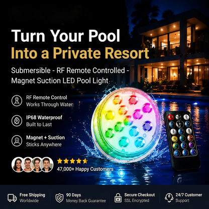 LAZZDA Remote Controlled  LED Pool Light