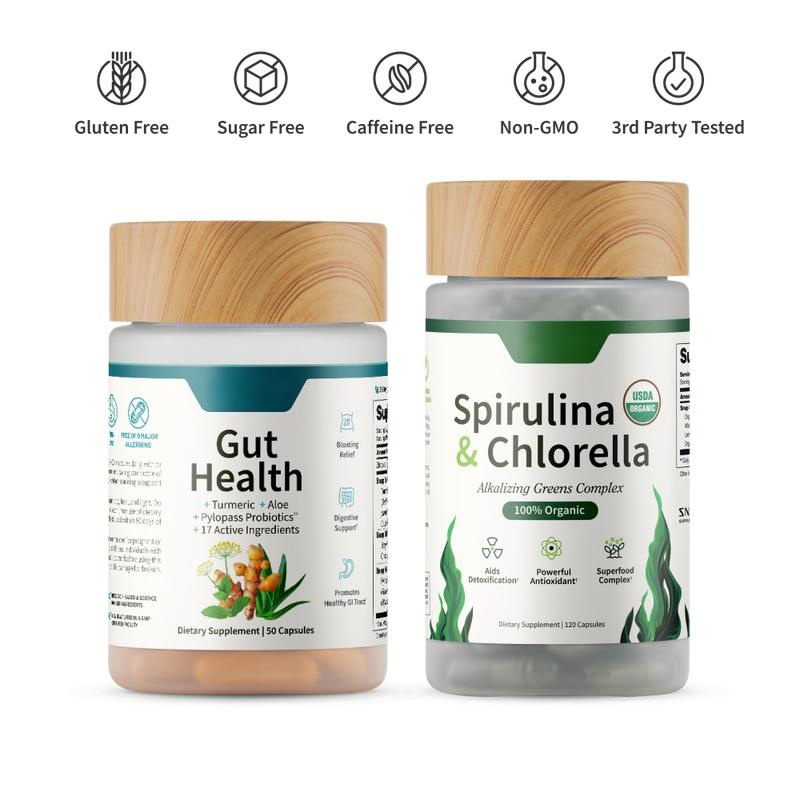 Gut Reset Bundle - Gut Health + Spirulina & Chlorella
