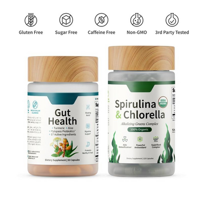 Gut Reset Bundle - Gut Health + Spirulina & Chlorella