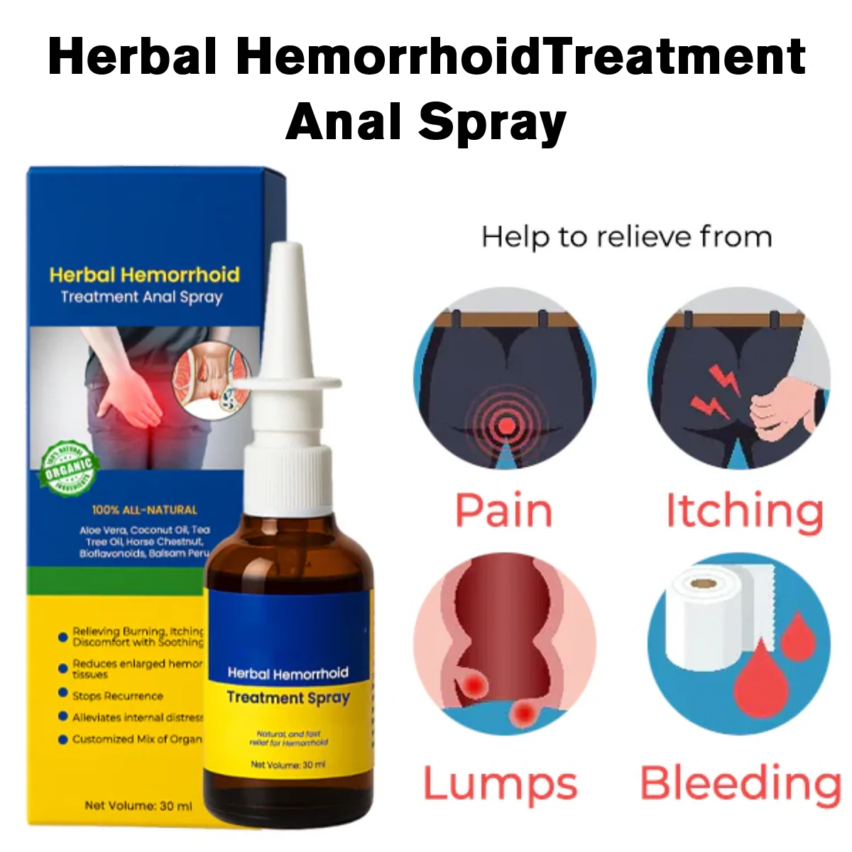 Aid Plus Herbal Hemorrhoid Spray