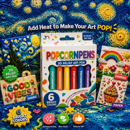 3D Relief Art Pen – Turn Flat Drawings Into Touchable 3D Art🪄