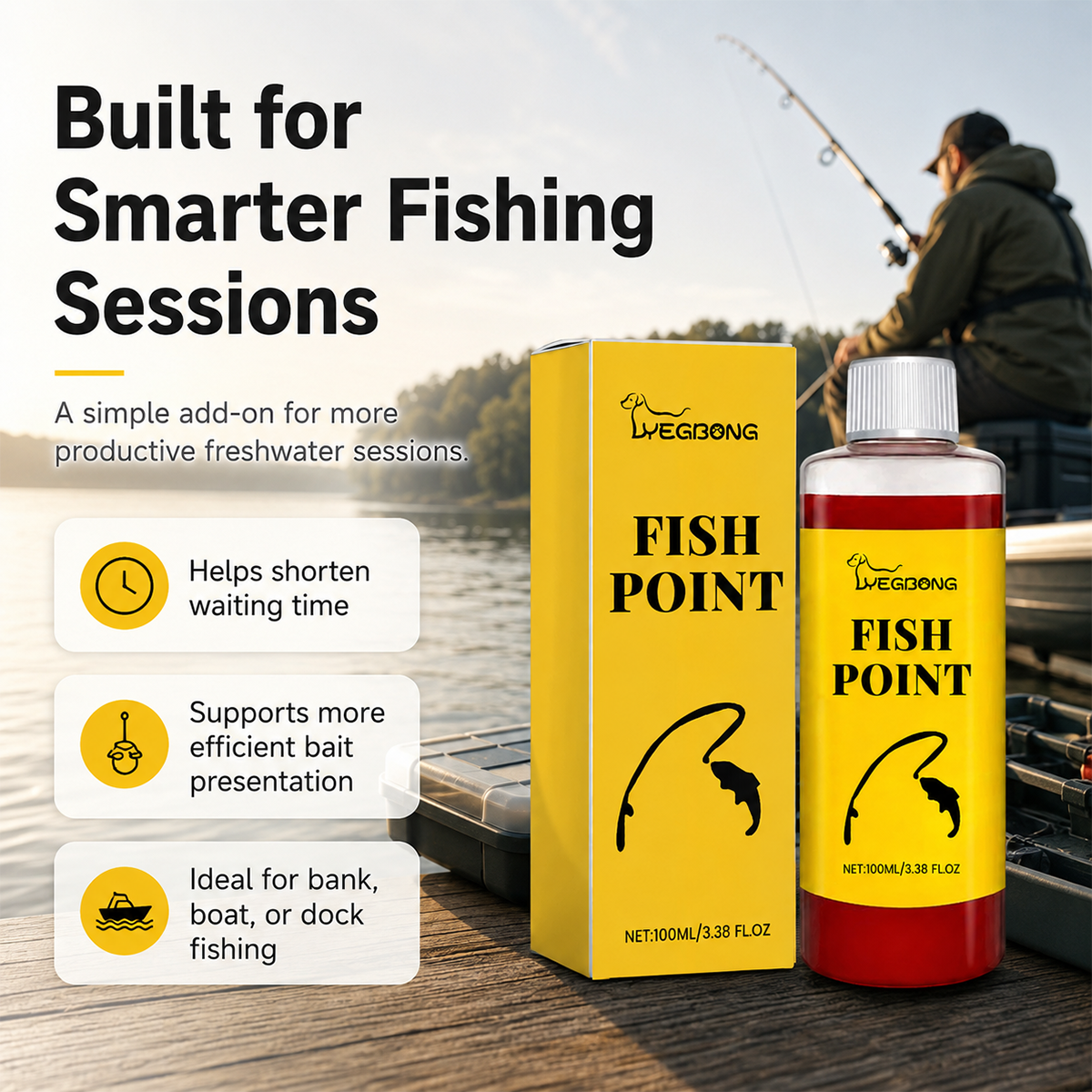 🎣 Concentrated Fish Attractant Liquid – 🐟Fast-Acting Red Worm Formula ...