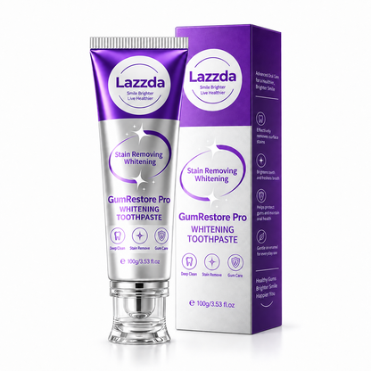 Lazzda Mussel Adhesive Protein Toothpaste | Nano-Hydroxyapatite(Old and new packaging shipped at random)
