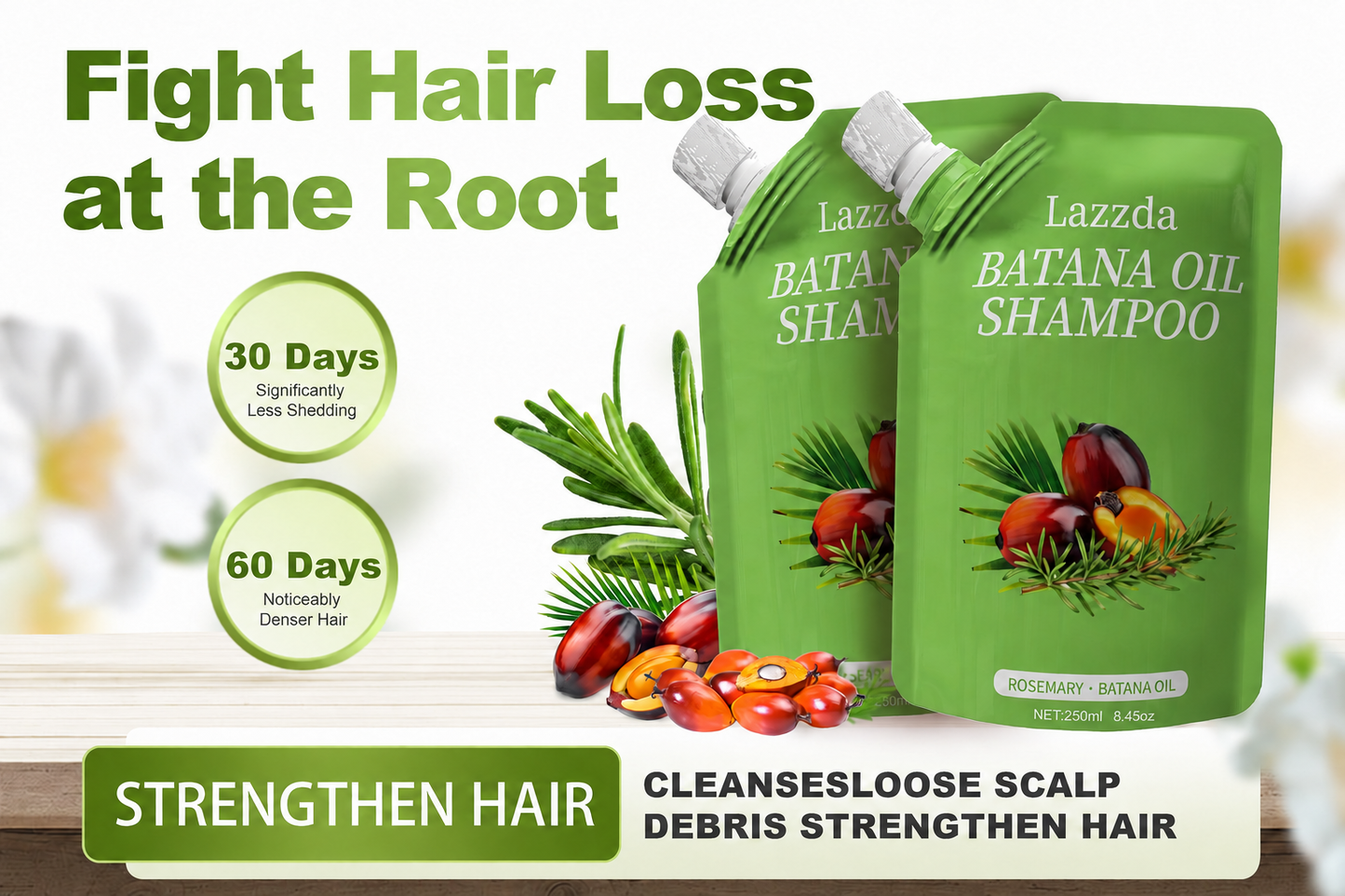 Batana Oil Rosemary Shampoo for Hair Growth