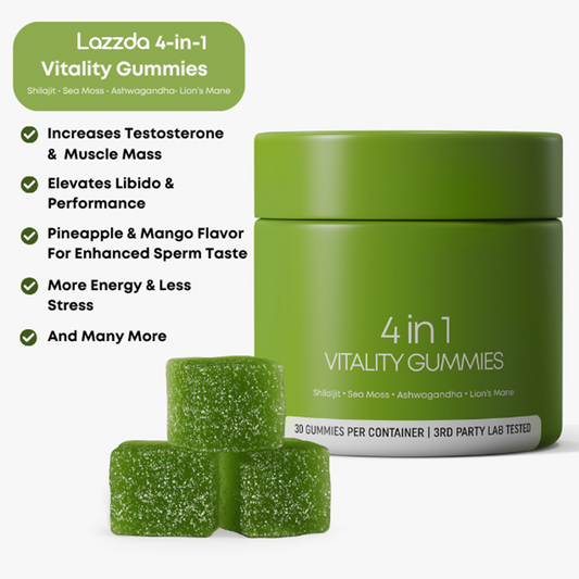 Lazzda 4-in-1 Vitality Gummies