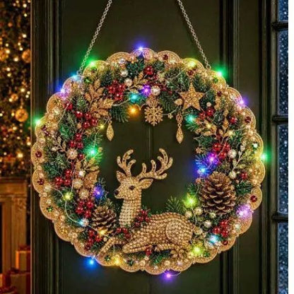 Christmas Diamond Painting Ornament Kit – 18 Designs