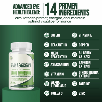 Lazzda Formule Avancée pour les Yeux 14 en 1