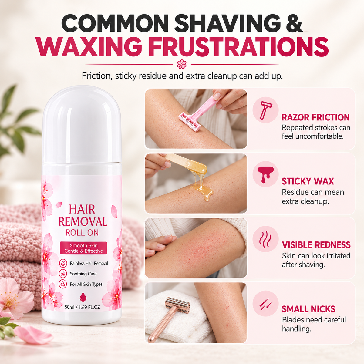 Gentle Smooth Roll-On Body Hair Removal