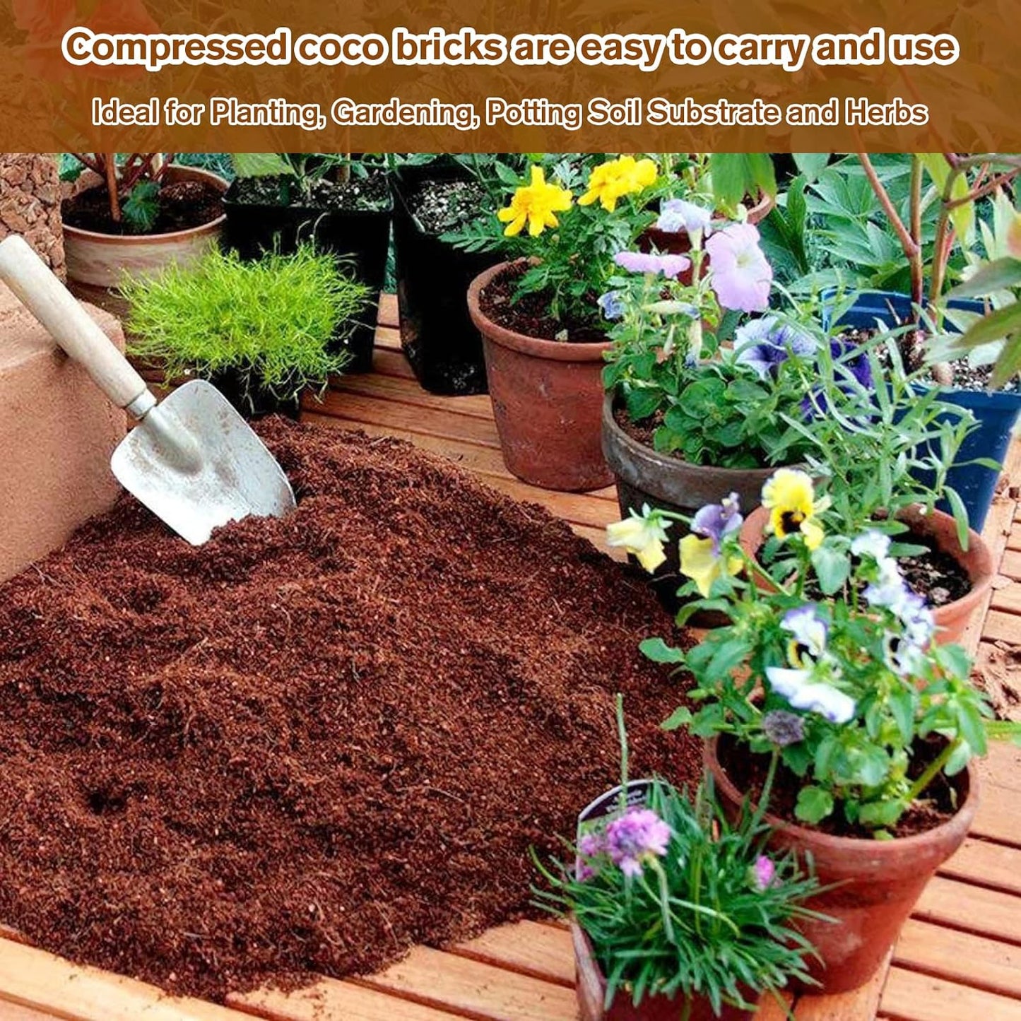 🌱Premium Organic Coconut Coir Bricks for Plants