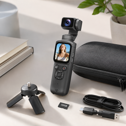 4K Vlog Camera Pocket Stabilized Video Camera