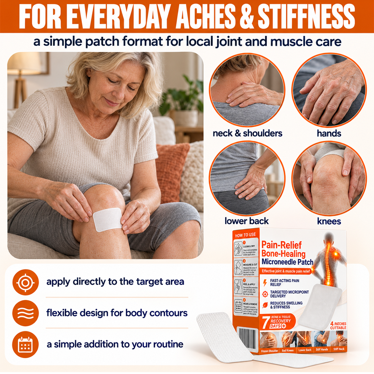 Advanced Microneedle Patches — Targeted Comfort for Everyday Movement