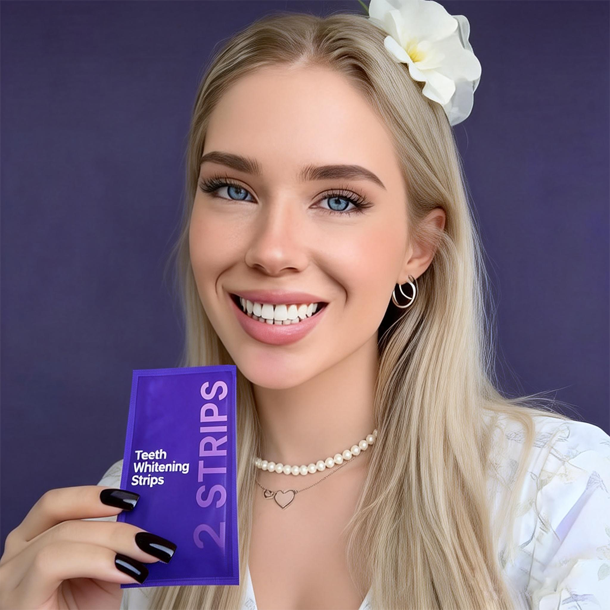 Purple Teeth Whitening Strips