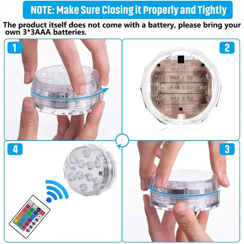 LAZZDA Remote Controlled  LED Pool Light