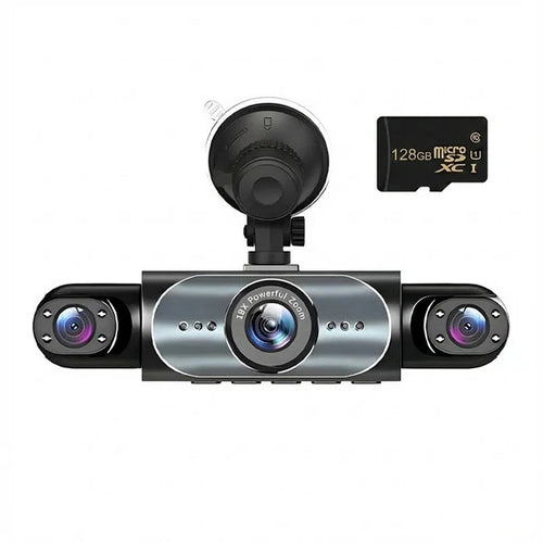 Four-channel surveillance dashcam