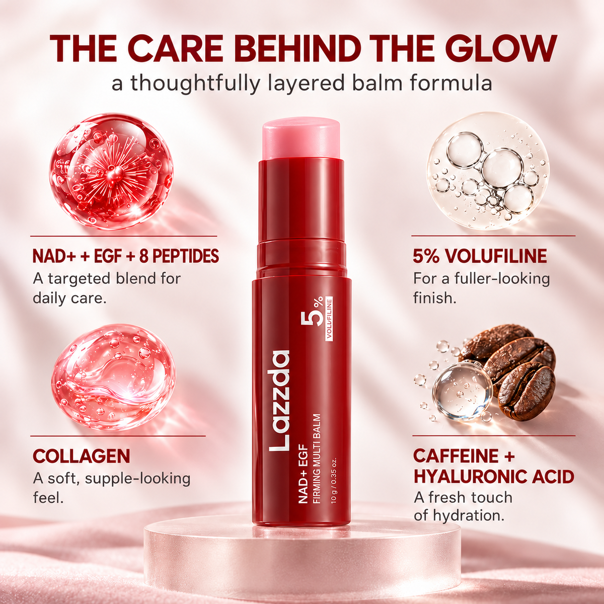Lazzda NAD+ EGF Firming & Plumping Balm