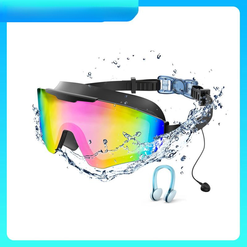 Panoramic Anti-Fog Swim Goggles Set 🏊‍♂️ Crystal-Clear Vision, No Leaks, No Fog!