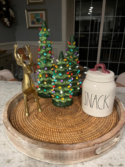 🔥HOT SALE - Retro Hand-Painted Tabletop Christmas Trees🎄