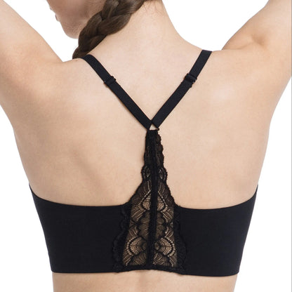 Lusait Lace Jelly Bra Bralettes for Women | Seamless Wireless Deep V