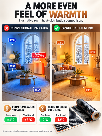 German High-Tech Graphene Wall Heater 2026